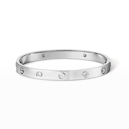 [Loran]CLASSIC 6.1MM LOVE BANGLE - 4-DIAMOND