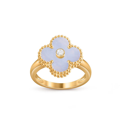 [Loran]LUCKY CLOVER DIAMOND-ACCENT GOLD RING COLLECTION