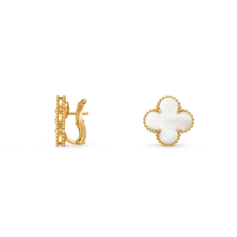[Loran]15MM CLOVER FLOWER STUD EARRINGS GOLD COLLECTION