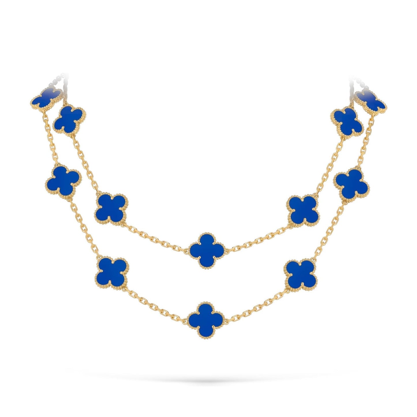 [Loran]CLASSIC 20-MOTIF LUCKY CLOVER LONG NECKLACE GOLD COLLECTION