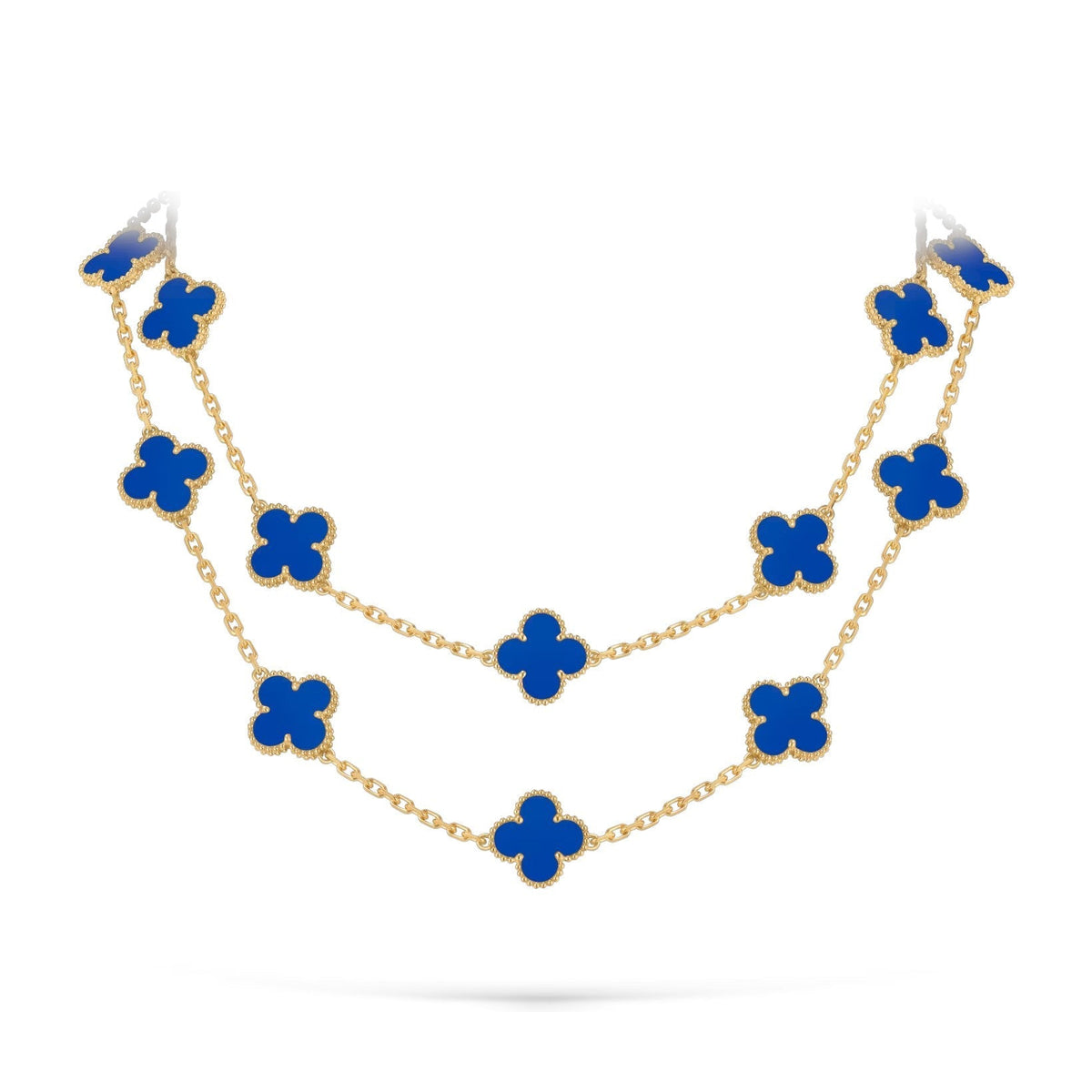 [Loran]CLASSIC 20-MOTIF LUCKY CLOVER LONG NECKLACE GOLD COLLECTION