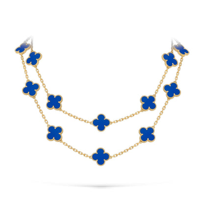 [Loran]CLASSIC 20-MOTIF LUCKY CLOVER LONG NECKLACE GOLD COLLECTION