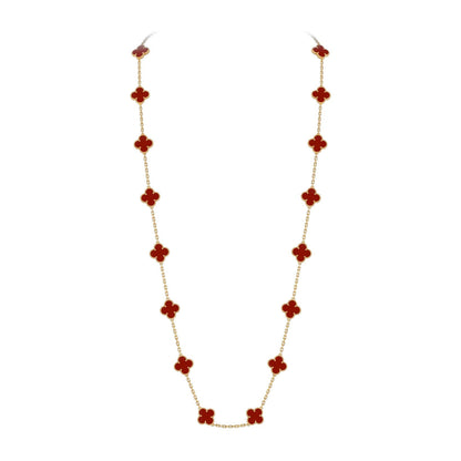 [Loran]CLASSIC 20-MOTIF LUCKY CLOVER LONG NECKLACE GOLD COLLECTION