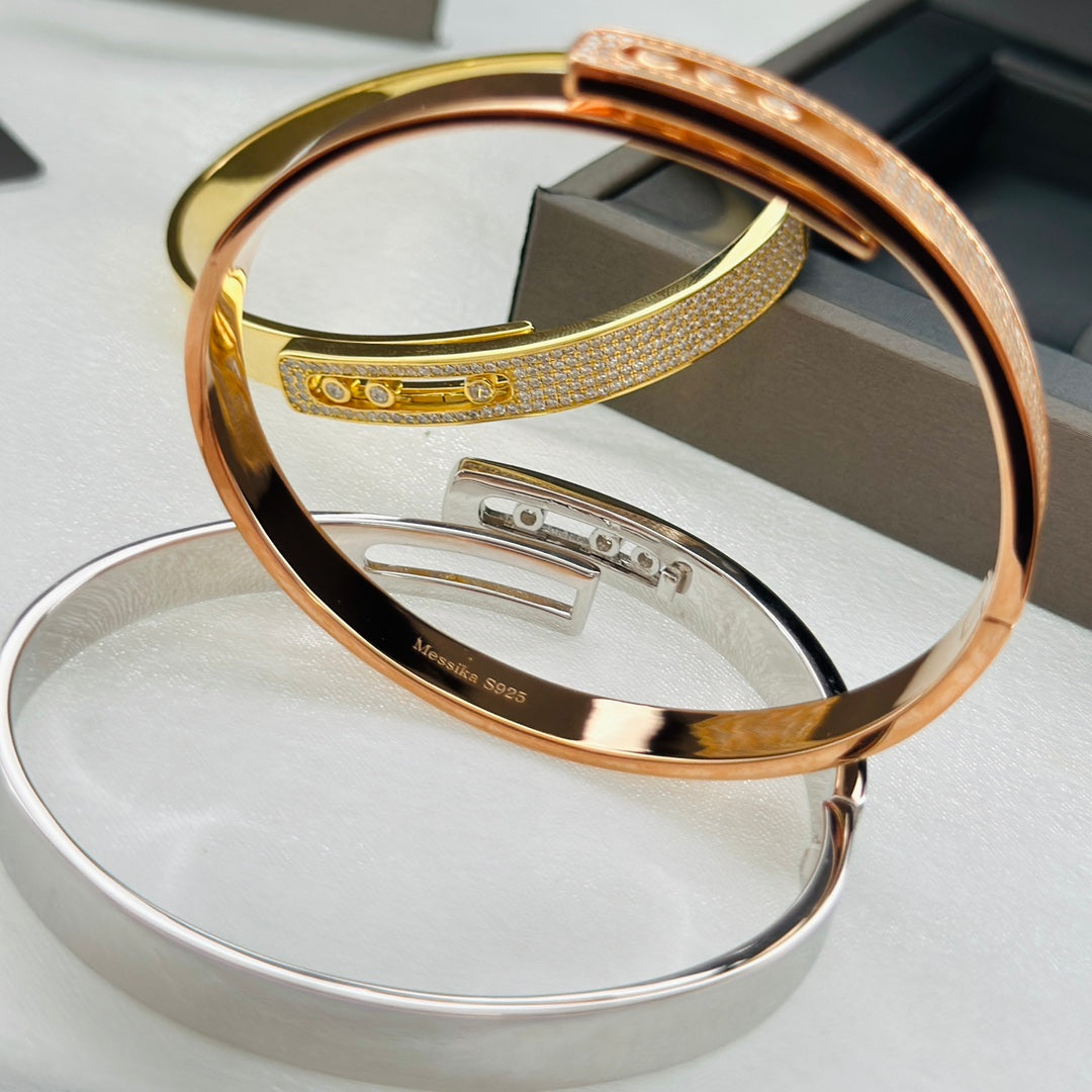 [Loran]MOVE NOA PAVÉ DIAMOND BANGLE BRACELET