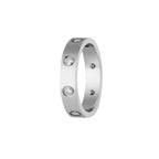 [Loran]LOVE 4MM 8 DIAMONDS RING