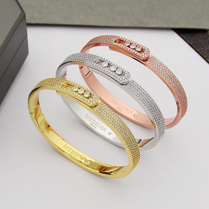 [Loran]MOVE NOA FULL-PAVÉ DIAMOND BANGLE BRACELET
