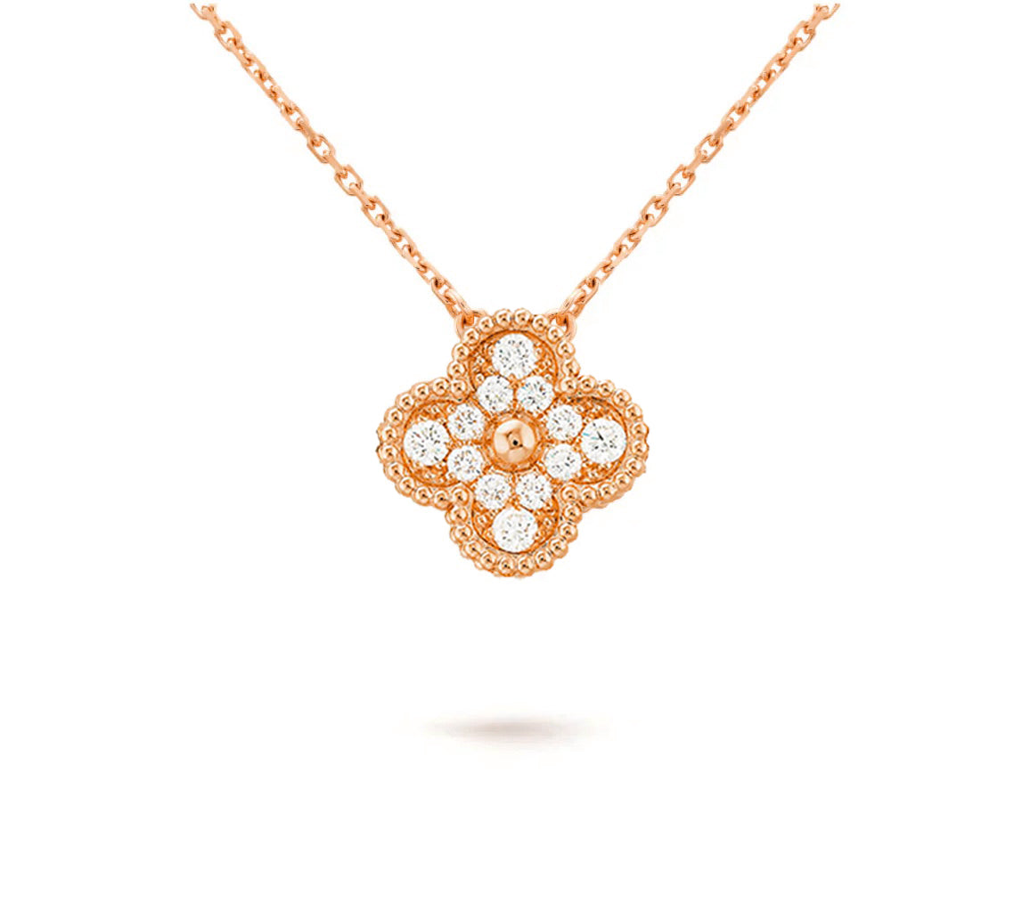 [Loran]15MM CLOVER FLOWER PENDANT NECKLACE COLLECTION