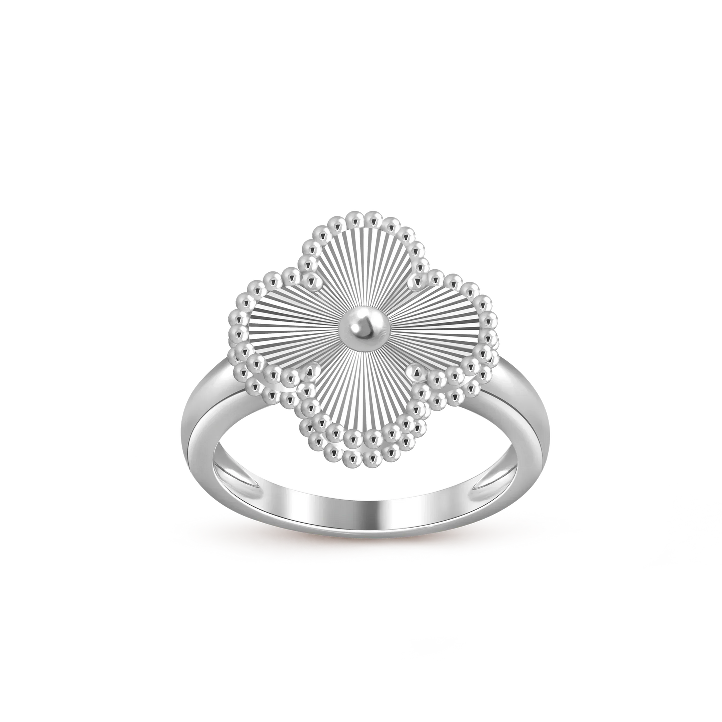 [Loran]LUCKY CLOVER VINTAGE WHITE GOLD RING COLLECTION