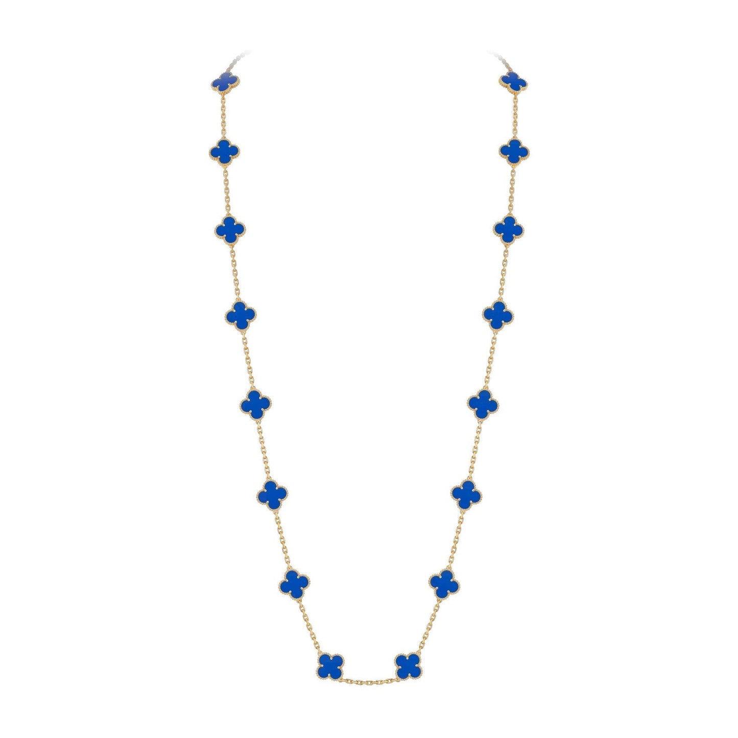 [Loran]CLASSIC 20-MOTIF LUCKY CLOVER LONG NECKLACE GOLD COLLECTION