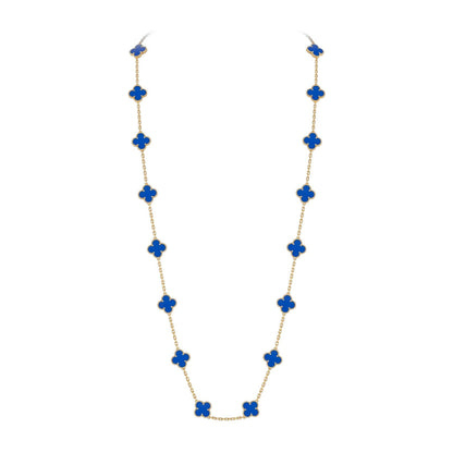[Loran]CLASSIC 20-MOTIF LUCKY CLOVER LONG NECKLACE GOLD COLLECTION