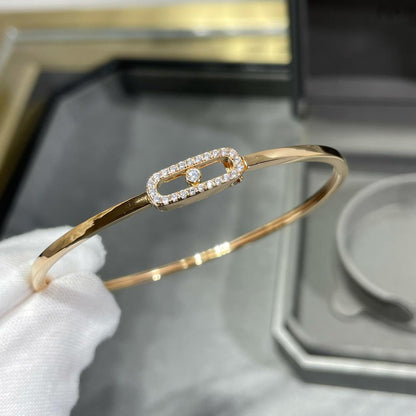 [Loran]MOVE UNO PAVÉ FLEX BANGLE (MEDIUM)
