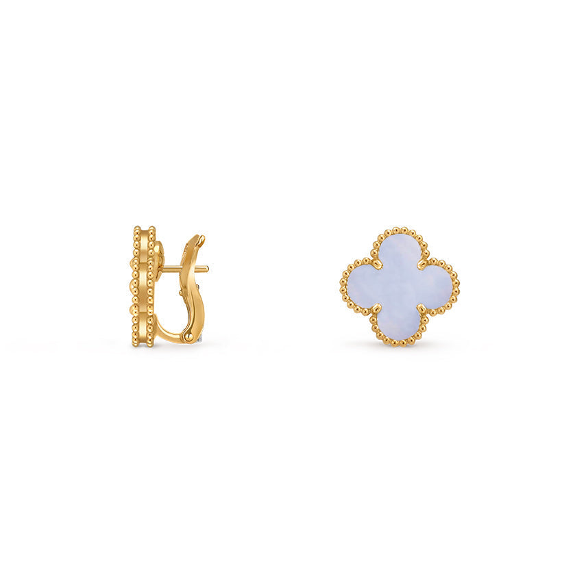 [Loran]15MM CLOVER FLOWER STUD EARRINGS GOLD COLLECTION