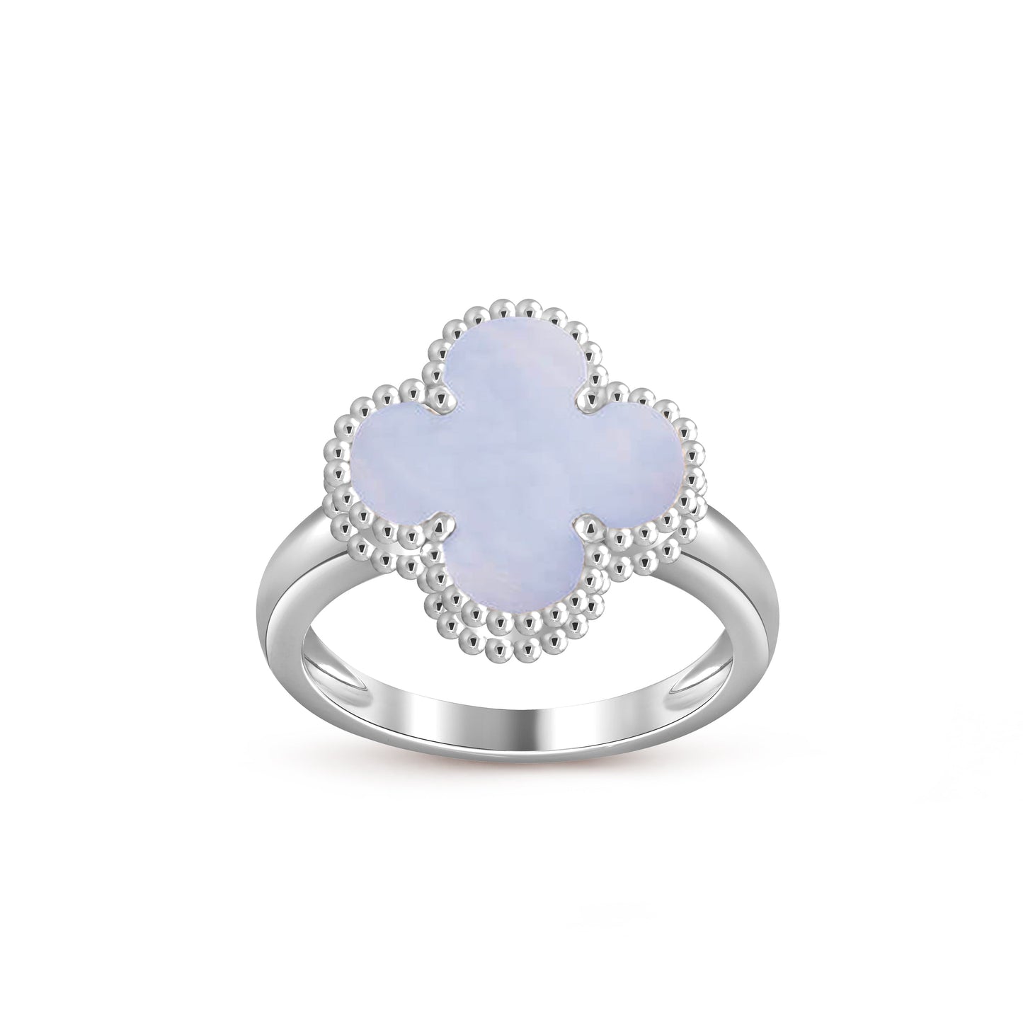 [Loran]LUCKY CLOVER VINTAGE WHITE GOLD RING COLLECTION