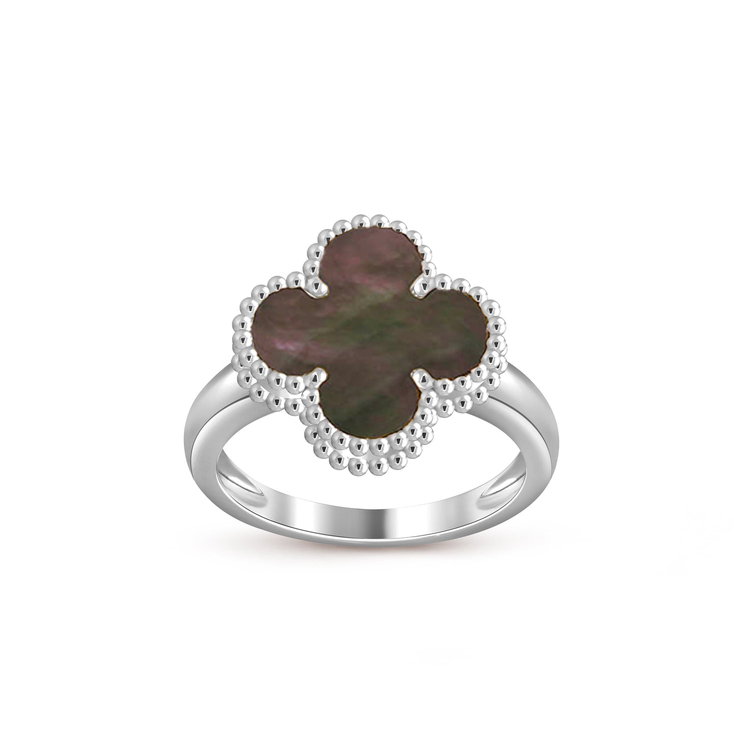 [Loran]LUCKY CLOVER VINTAGE WHITE GOLD RING COLLECTION