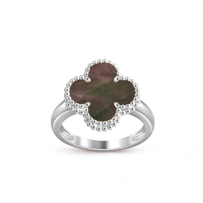 [Loran]LUCKY CLOVER VINTAGE WHITE GOLD RING COLLECTION