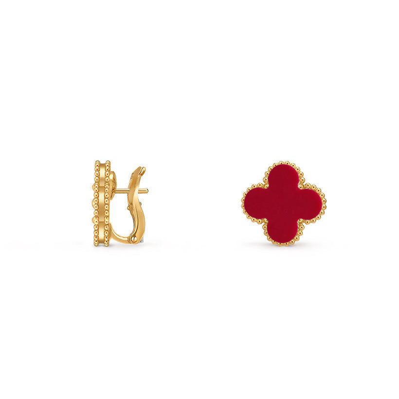 [Loran]15MM CLOVER FLOWER STUD EARRINGS GOLD COLLECTION