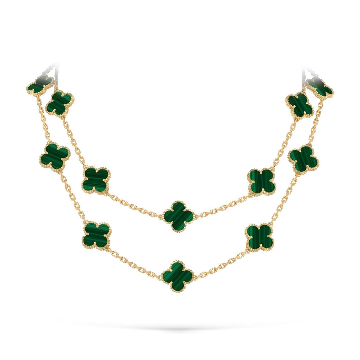 [Loran]CLASSIC 20-MOTIF LUCKY CLOVER LONG NECKLACE GOLD COLLECTION