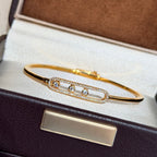 [Loran]MOVE PAVÉ DIAMOND BANGLE BRACELET M