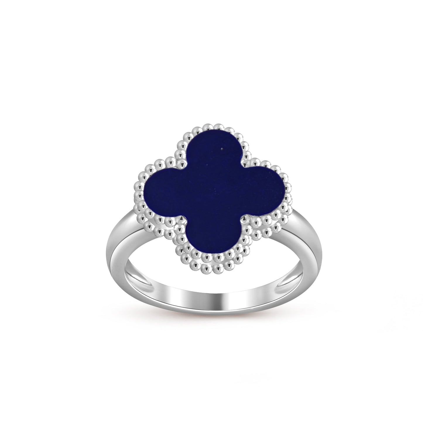 [Loran]LUCKY CLOVER VINTAGE WHITE GOLD RING COLLECTION