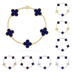 [Loran]LUCKY CLOVER 5-MOTIF BRACELET - LAPIS LAZULI COLLECTION