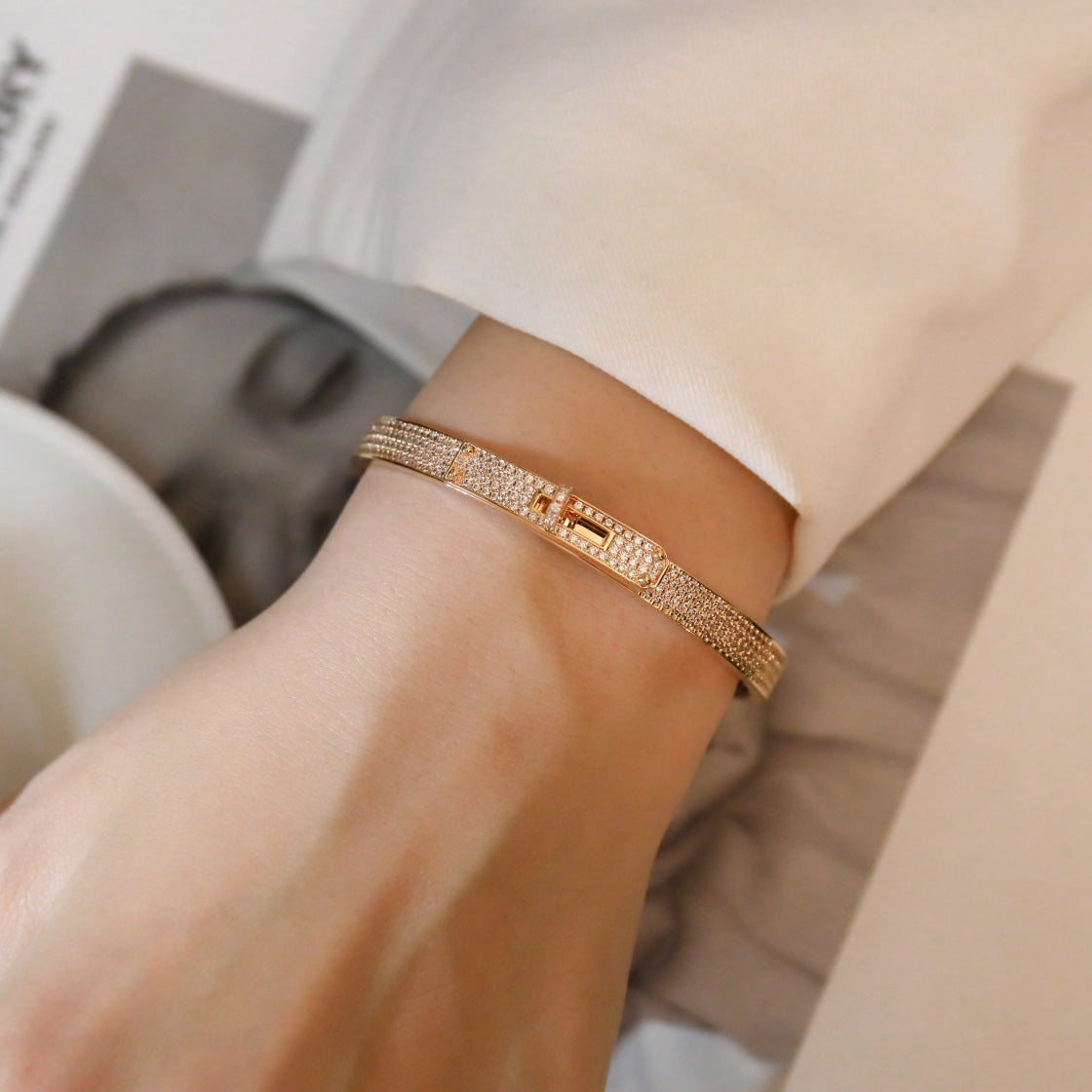 [Loran]KELLY BRACELET DIAMOND PAVED