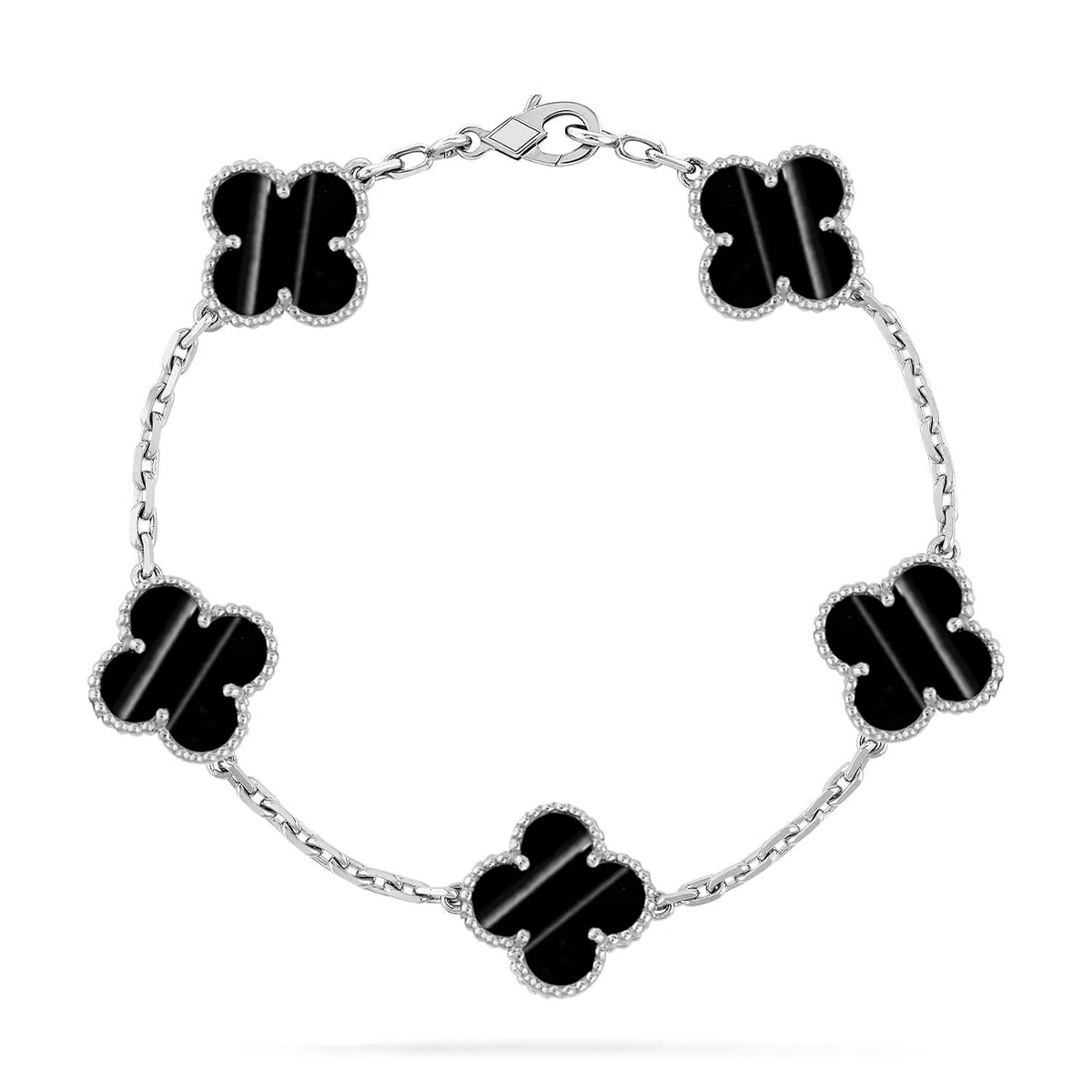 [Loran]LUCKY CLOVER 5-MOTIF BRACELET - PULSE STONE COLLECTION