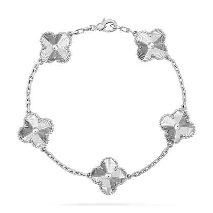 [Loran]LUCKY CLOVER 5-MOTIF BRACELET - LASER COLLECTION