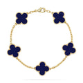 [Loran]LUCKY CLOVER 5-MOTIF BRACELET - LAPIS LAZULI COLLECTION