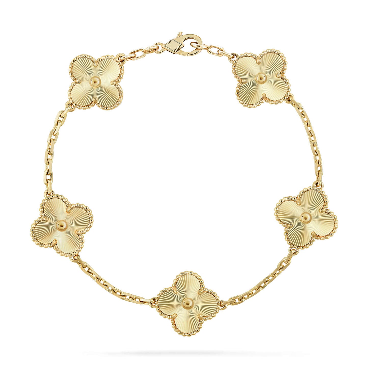 [Loran]LUCKY CLOVER 5-MOTIF BRACELET - LASER COLLECTION