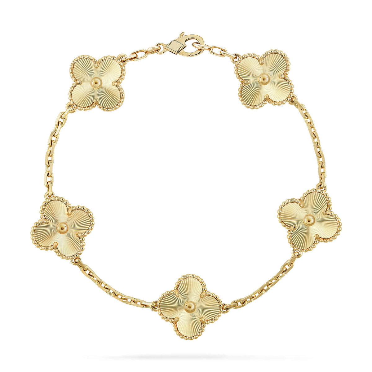 [Loran]LUCKY CLOVER 5-MOTIF BRACELET - LASER COLLECTION
