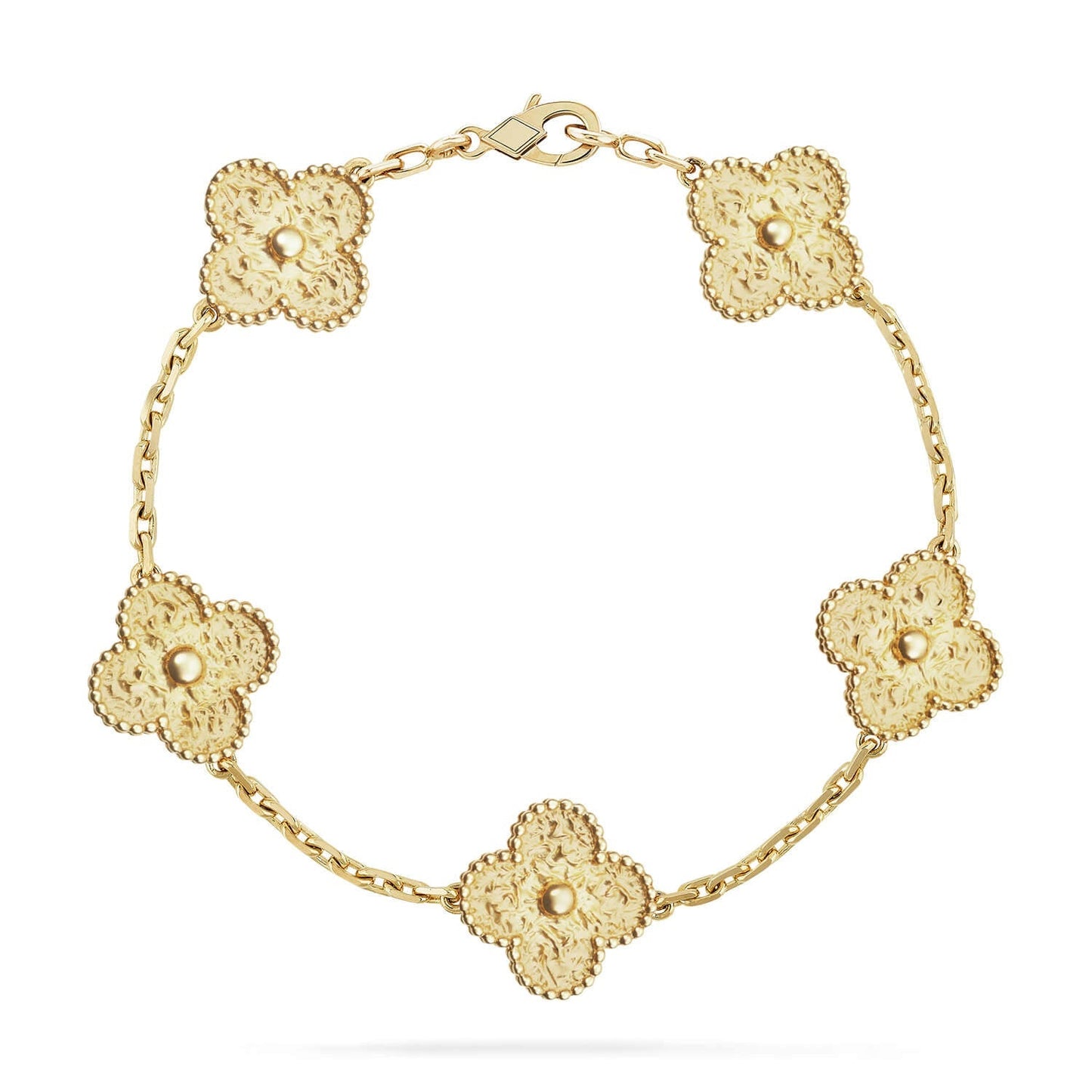 [Loran]LUCKY CLOVER 5-MOTIF BRACELET - BRONZING