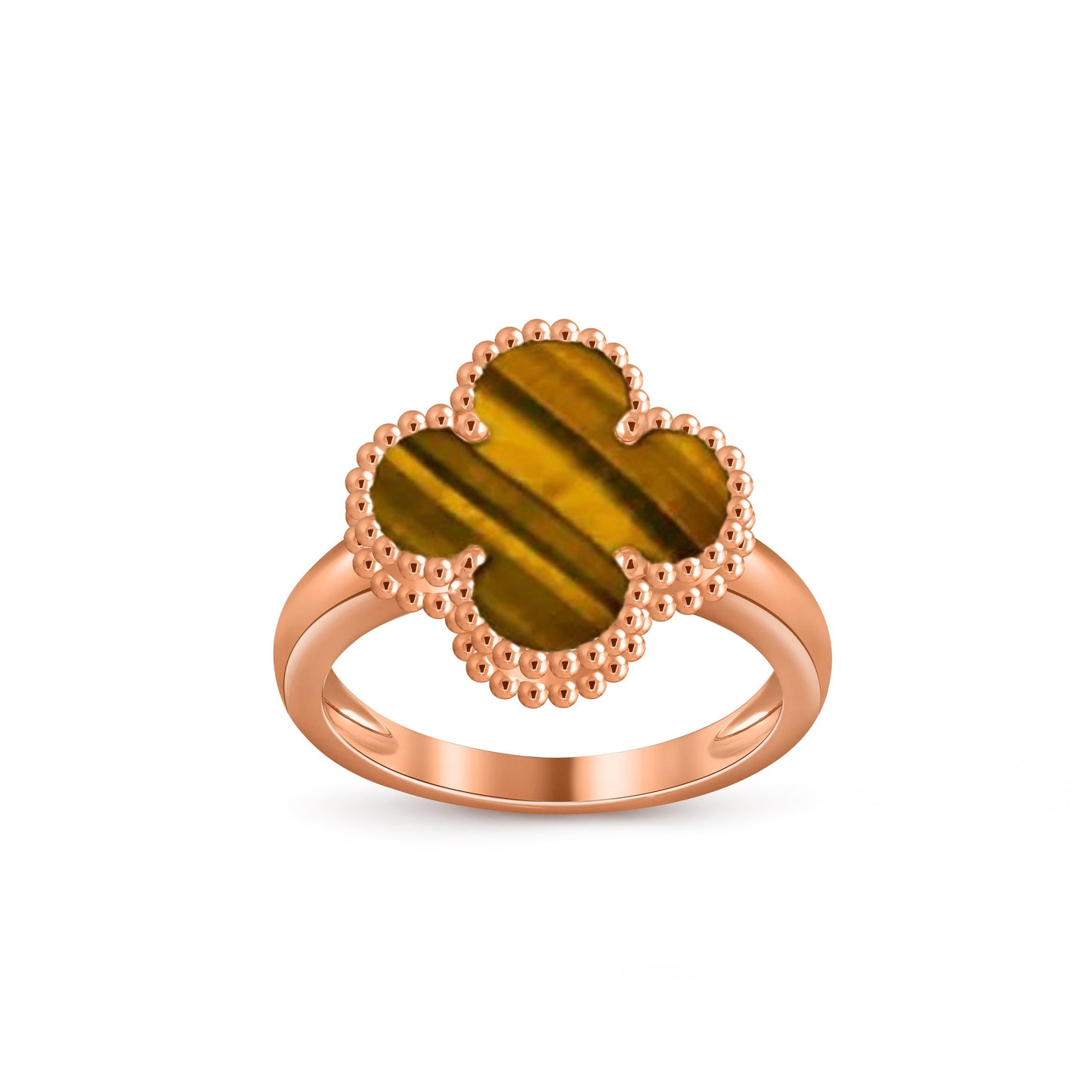 [Loran]LUCKY CLOVER VINTAGE ROSE GOLD RING COLLECTION