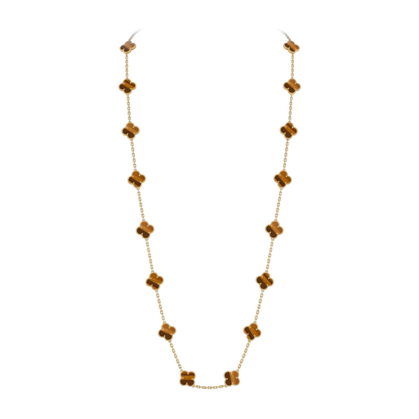 [Loran]CLASSIC 20-MOTIF LUCKY CLOVER LONG NECKLACE GOLD COLLECTION