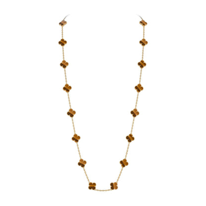 [Loran]CLASSIC 20-MOTIF LUCKY CLOVER LONG NECKLACE GOLD COLLECTION