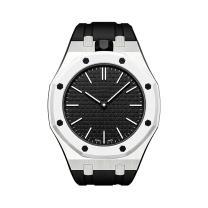 [Loran]OAK POP BLACK STEEL SILICONE STRAP