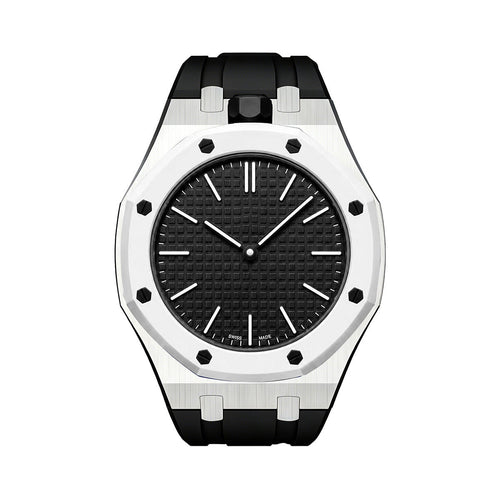 [Loran]OAK POP BLACK STEEL SILICONE STRAP