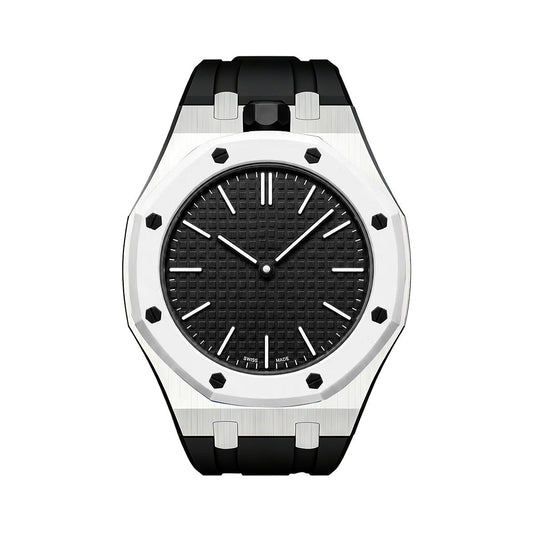 [Loran]OAK POP BLACK STEEL SILICONE STRAP
