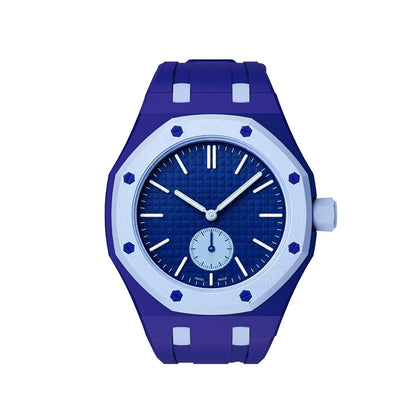 [Loran]OAK POP EXCLUSIVE DARK BLUE AND LIGHT BLUE SILICONE STRAP