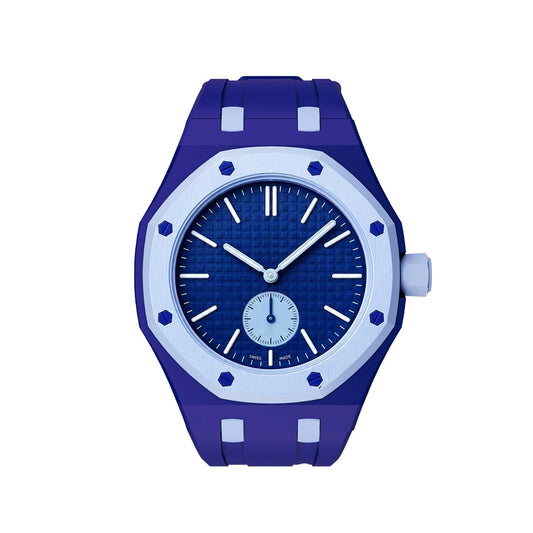 [Loran]OAK POP EXCLUSIVE DARK BLUE AND LIGHT BLUE SILICONE STRAP