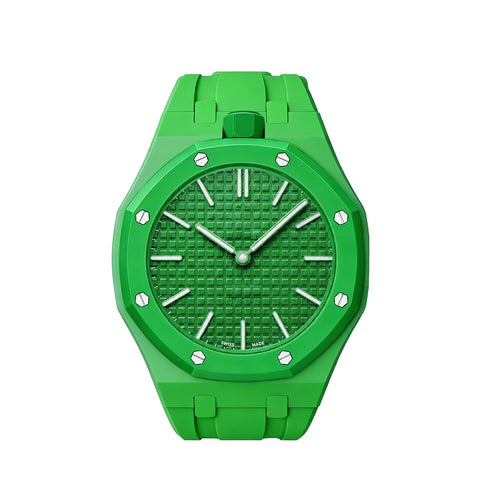 [Loran]OAK POP EXCLUSIVE GREEN SILICONE STRAP