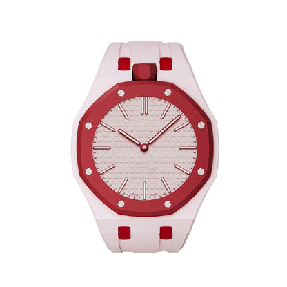 [Loran]OAK POP EXCLUSIVE PINK AND RED SILICONE STRAP