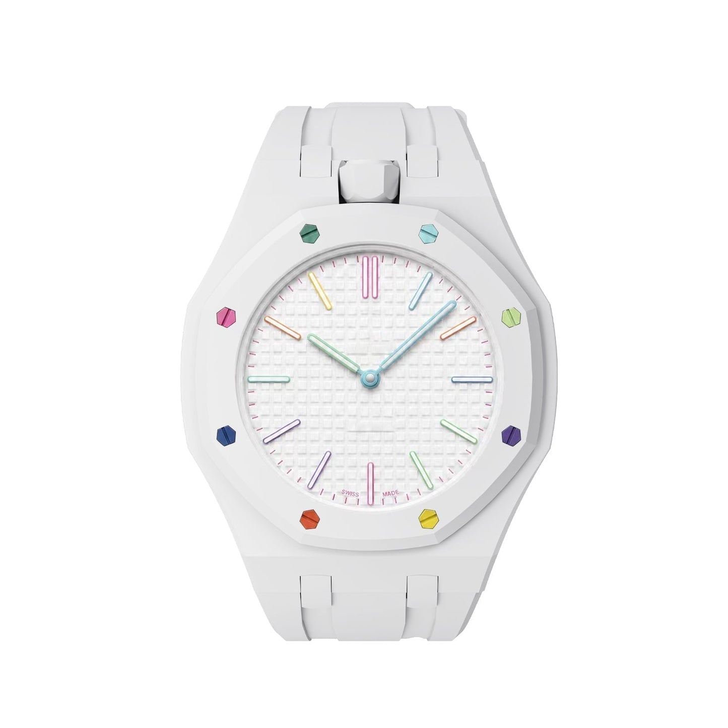 [Loran]OAK POP EXCLUSIVE  WHITE SILICONE STRAP