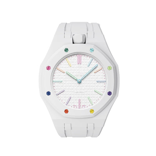 [Loran]OAK POP EXCLUSIVE  WHITE SILICONE STRAP
