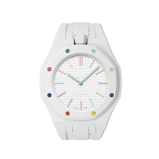 [Loran]OAK POP EXCLUSIVE  WHITE SILICONE STRAP