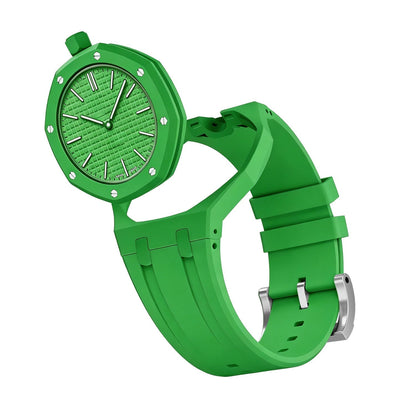 [Loran]OAK POP EXCLUSIVE GREEN SILICONE STRAP
