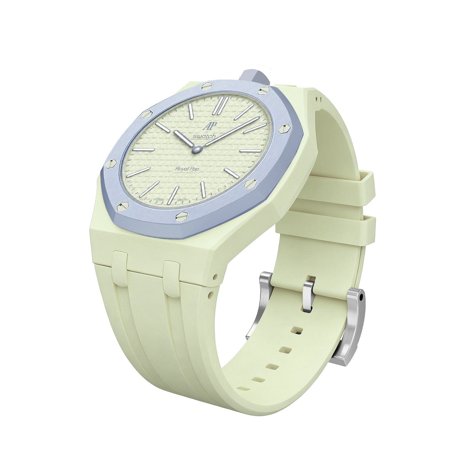 [Loran]OAK POP EXCLUSIVE CREAMY YELLOW SILICONE STRAP