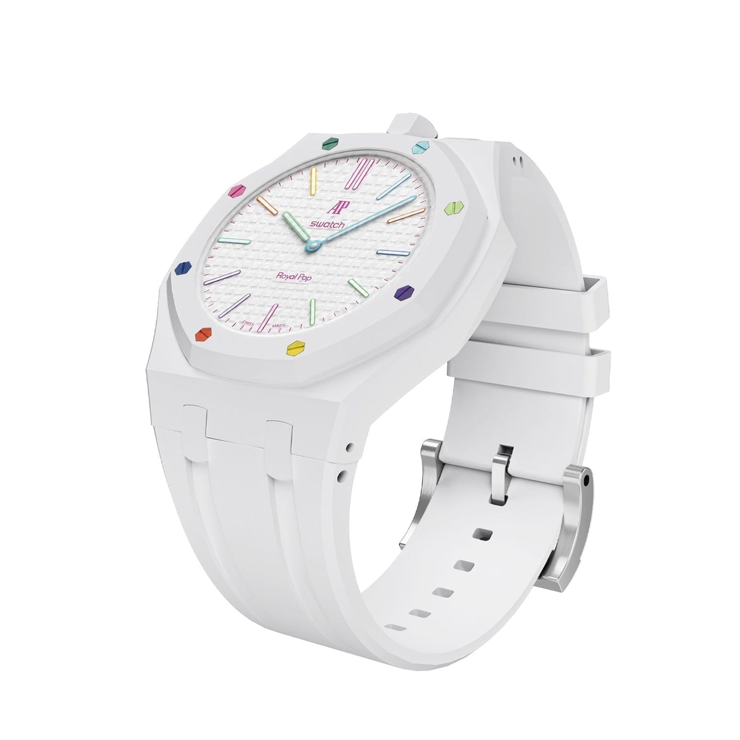 [Loran]OAK POP EXCLUSIVE  WHITE SILICONE STRAP