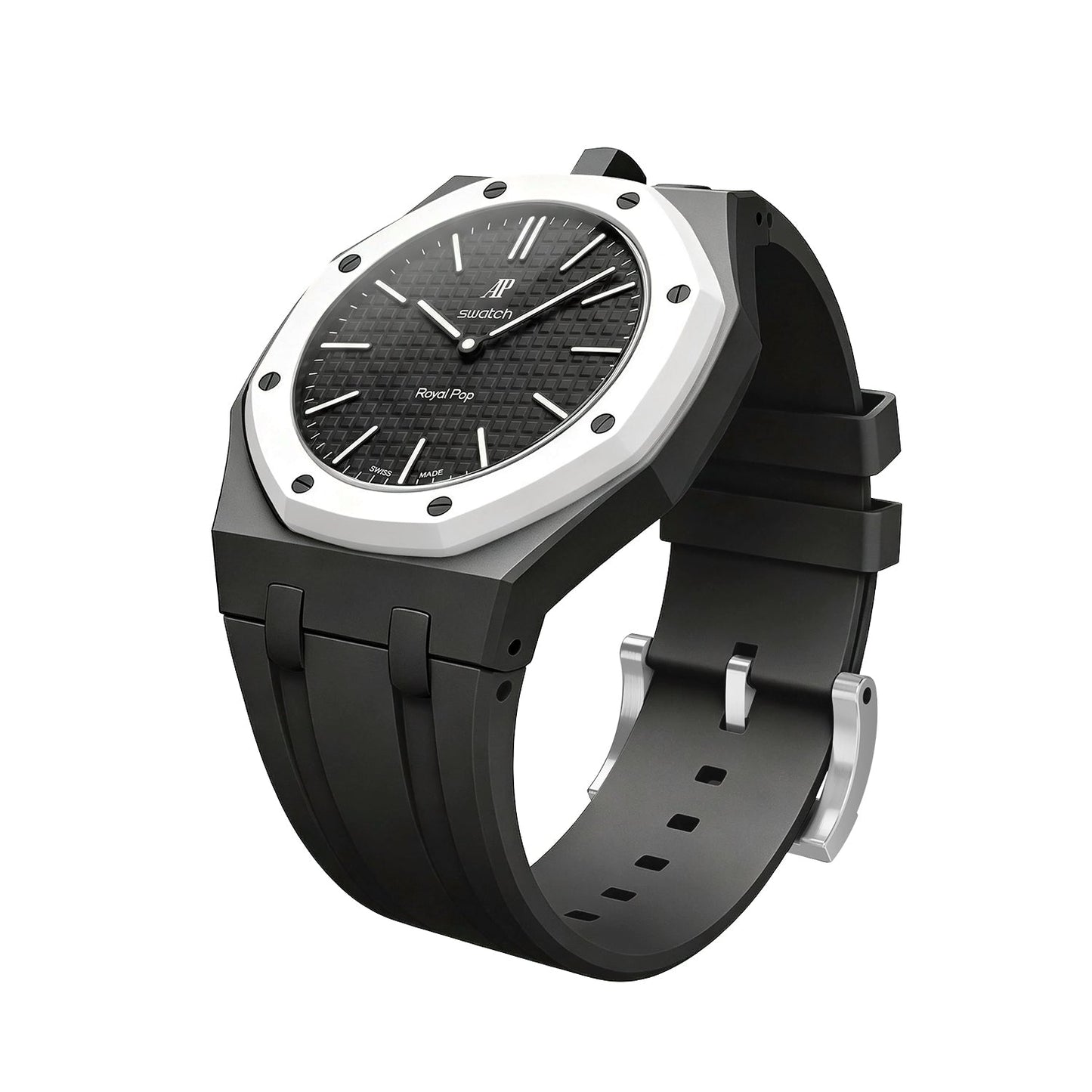 [Loran]OAK POP EXCLUSIVE BLACK SILICONE STRAP
