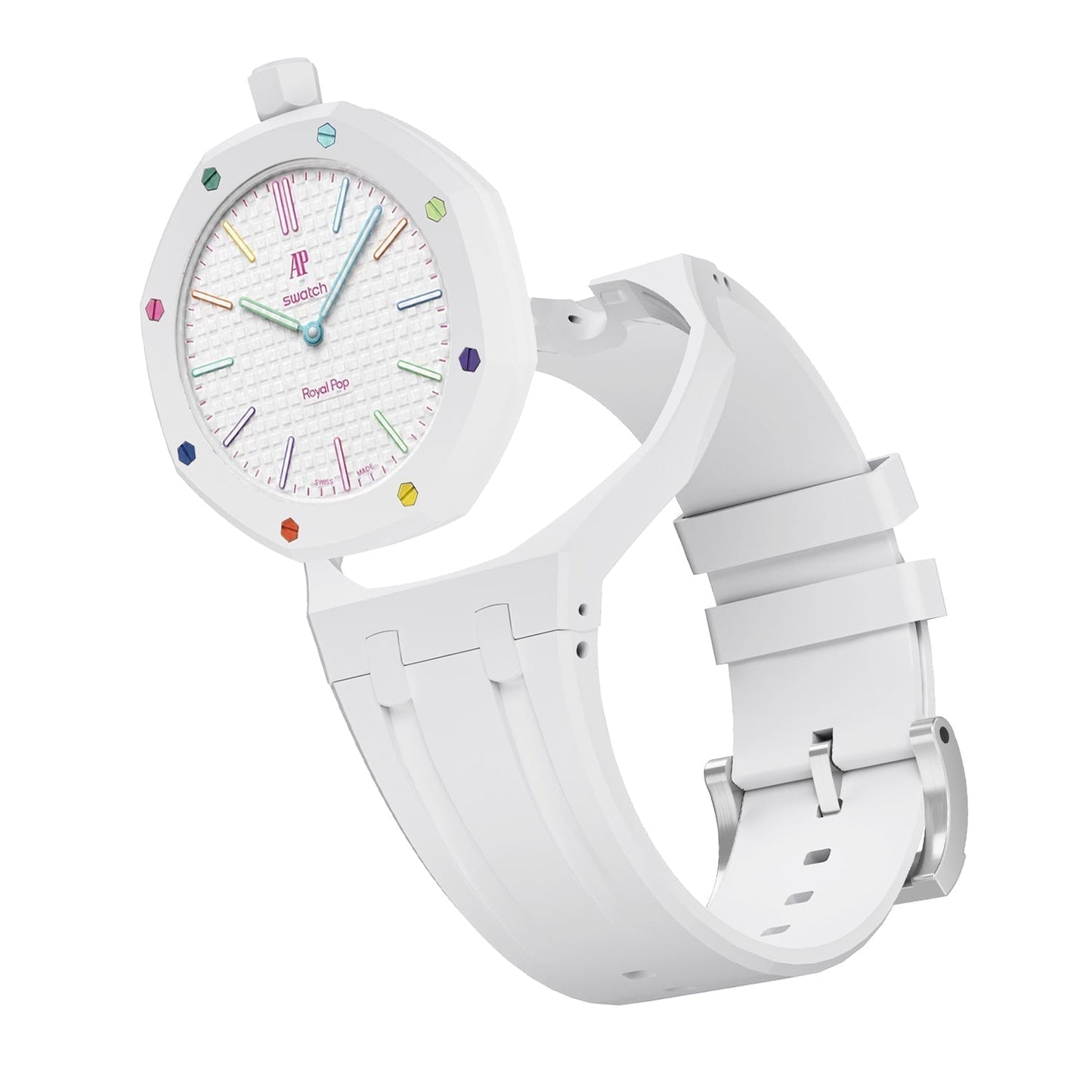 [Loran]OAK POP EXCLUSIVE  WHITE SILICONE STRAP
