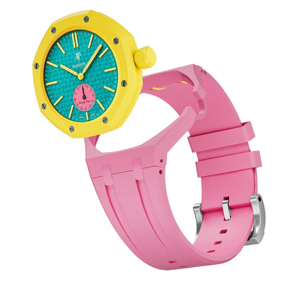 [Loran]OAK POP EXCLUSIVE PINK SILICONE STRAP